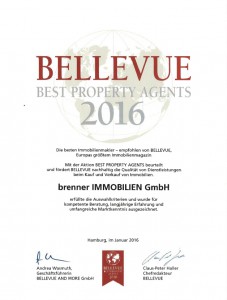 Urkunde Bellevue 2016